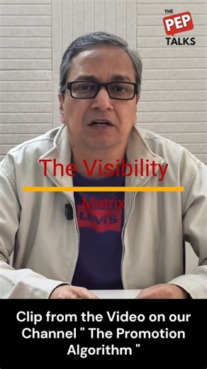 The PEP Talks on Instagram: "The Visibility Matrix factor in the Promotion Algorithm You worked hard. You delivered results. You did everything the employee handbook told you to do. So why did someone else get promoted? In the full video on our channel, we decode the hidden system that actually decides promotions inside companies — what I call The Promotion Algorithm. After years of watching high performers stay stuck while others moved ahead, I finally cracked the code by sitting on the other s