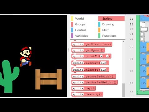 Camera blocks for creating moving Background in game lab #Code.org-Tutorial-6