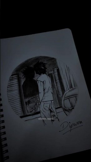 pfp drawing of my Subscriber ‪@JAshan315_x‬ #deathnote #llawliet #drawing