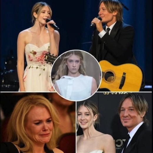 💚Keith Urban and his daughter Sunday Rose gave the Grand Ole Opry a moment so powerful, it didn’t just move the crowd—it stopped time. From the very first strum of Keith’s guitar, the room fell silent, drawn in by the familiar warmth only he can bring. But then—Sunday stepped forward. Just a young girl, heart pounding, voice soft and unsure. And then... something magical happened. Her voice met his like morning light through old trees—fragile, pure, unforgettable. In the front row, Nicole Kidma