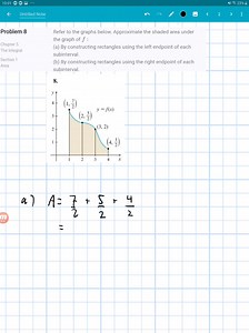 SOLVED:Refer to the graphs below. Approximate the shaded area under the graph of f: (a) By constructing rectangles using the left endpoint of each subinterval. (b) By constructing rectangles using the right endpoint of each subinterval.