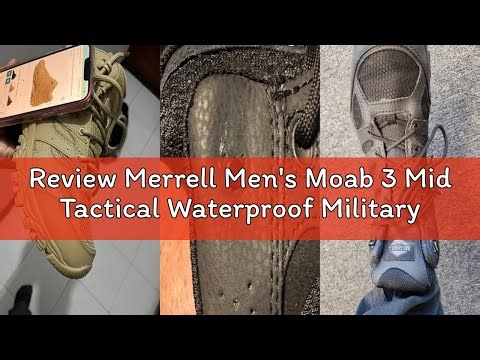 Review Merrell Men's Moab 3 Mid Tactical Waterproof Military Boot, Black, 10
