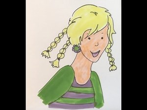 Mädchen malen nachmalen leicht einfach zeichnen lernen für Kinder Anfänger, Tutorial Malkurs