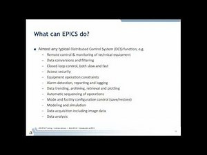 Introduction to EPICS
