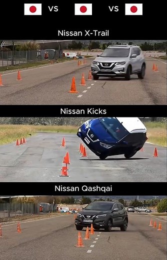 ⚡ Nissan Stability Test: X-Trail vs Kicks vs Qashqai!