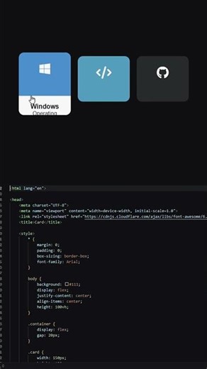 “Hover Karo… Aur Card Open Ho Jaye 😳🔥” 😱 | CSS Hover Effect#css #hovereffect #cardsui#shorts#yt