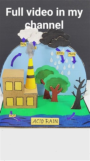 Acid rain science project working model | Science Project