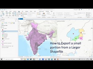 How to Export a small portion from a Larger Shapefile and create a city center using ArcGIS Pro