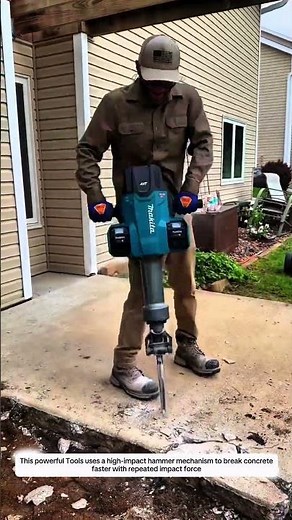 Cordless Demolition Hammer Tools 40V MAX High Impact System That Breaks Concrete Faster