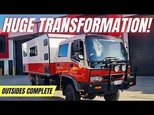 Fire Truck DIY Camper Build: Dining Booth Seats + Exterior Wrap