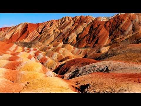Rainbow Mountain Gansu Zhangye Danxia landform