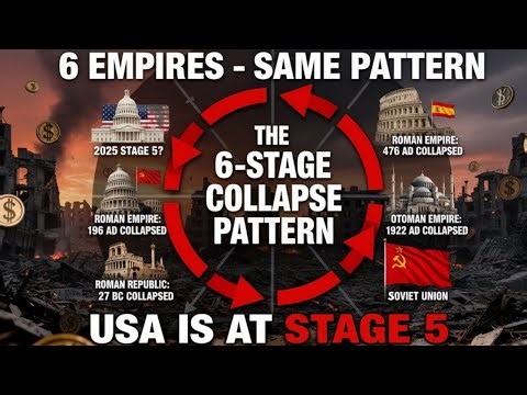 The 6-Stage Country COLLAPSE Pattern: USA Is at Stage 5