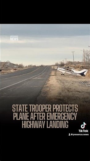 Wyoming Trooper Protects Plane After Emergency Highway Landing