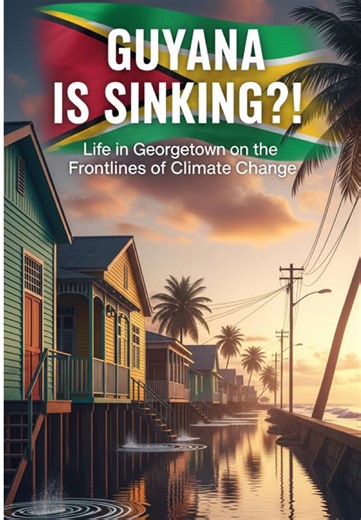Click Link In Bio - Full Video on YouTube. 🌊 Georgetown is sinking: The Truth About Guyana’s Capital In Georgetown, rising sea levels and land subsidence are putting the capital of Guyana at serious risk. Streets flood, coastlines erode, and families fight daily to protect their homes. What’s it really like to live on the frontlines of climate change? In this video, we uncover: ⚠️ The reality of constant flooding 🏠 How residents are adapting 🌎 The future of a city below sea level This isn’t j