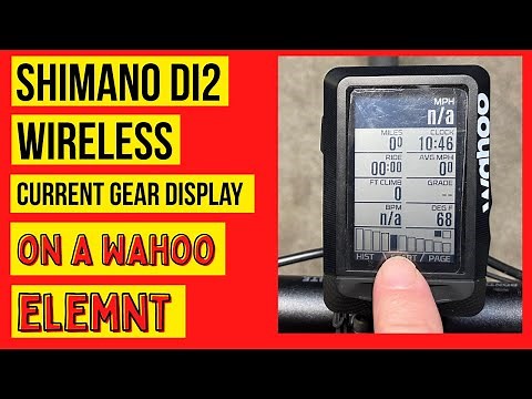 Wahoo Elemnt Tutorial: How to Display Shimano Di2 Current Gear