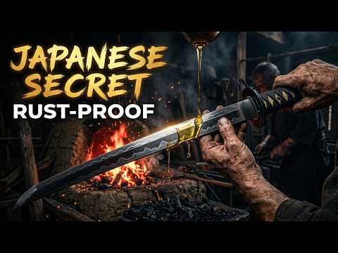 The Secret "Black" Coating of Japanese Blacksmiths — Why This $2 Acid Prevents Rust Forever!