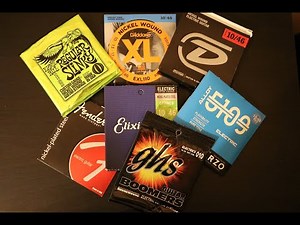 Electric guitar string comparasion!