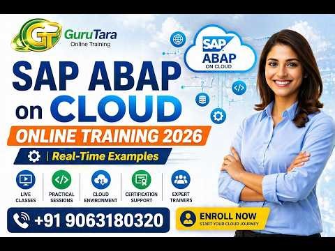 SAP ABAP on Cloud Online Training 2026 Full Course for Beginners +91 9063180320