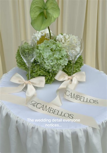Personalized Ribbon Sets for Your Wedding