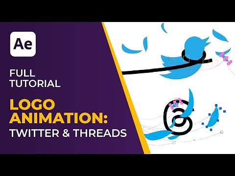 After Effects Tutorial | Pro Logo Animation: Twitter & Threads