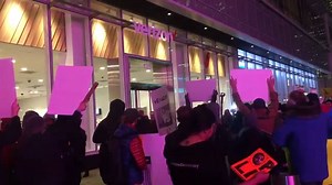 Protesters picket Verizon in Times Square over 'net neutrality'