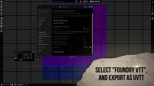 Use your Arkenforge maps in Foundry with Universal VTT Export!