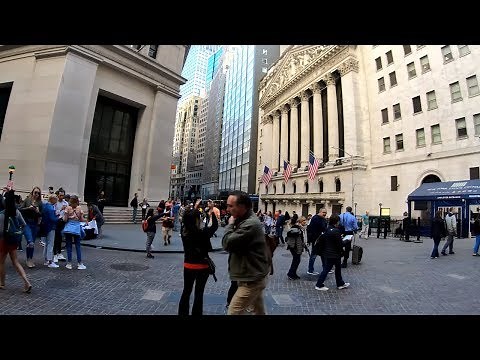 ⁴ᴷ⁶⁰ Walking NYC (Narrated) : Rush Hour Wall Street to Chinatown (April 24, 2019)