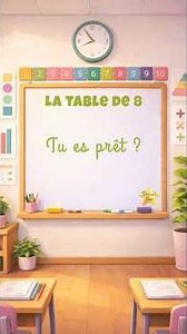 La table de 8 en chanson – Apprendre les multiplications en s’amusant