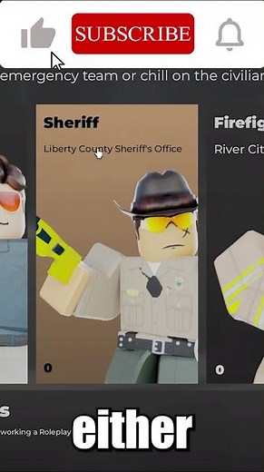 ER:LC Roblox: Become a Police Officer/Sheriff! [Tutorial] #shorts