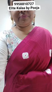 1.2K views | Modal silk bandhni saree by Elitekalaa by Pooja. Saree Length 5.5 meters Blouse plain 1 meter To book contact us at https://wa.me/919958810727 #elitekalaa #modalsaree #bandhnisaree #aiba | AIBA Premium | Facebook