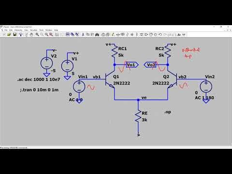 Understanding Differential Amplifier: Simulating Small Signal AC Response