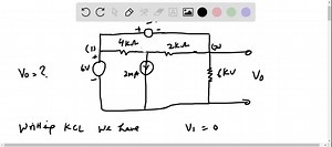 SOLVED:Using nodal analysis, find Vo in the network in Fig. P3.33. | Numerade
