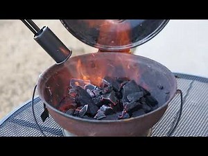 How To Charcoal Grill Fast - Light Hardwood Charcoal without lighter fluid - GrillGun