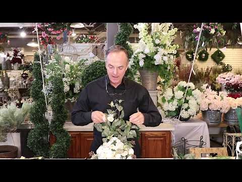 HOW TO Make a Cascading Wedding Bouquet with Faux Flowers | Silk Scapes