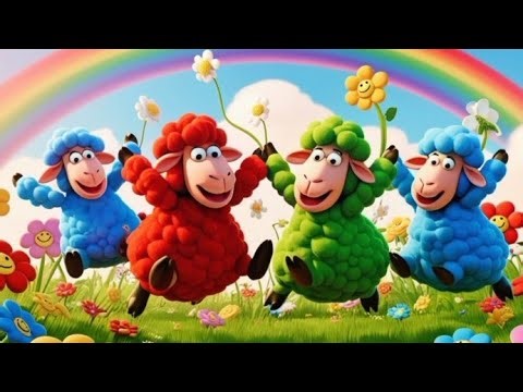 "🎨 Baa Baa Colorful Sheep: Fun Nursery Rhymes Song for Kids! 🐑 Sing Along!"