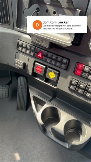 Did Freightliner get rid of the ketchup and mustard knobs on the Gen 5? Yes… and No. 👀