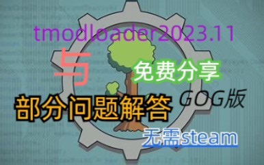 tmodloader2023.11分享与部分问题解答