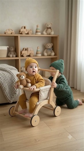 You Won’t Believe How Cute These Twins Are With Their Walker! ❤️👶 #baby #cute #twins