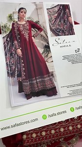Maria.B Sateen made on Pure Egption Lawn with All accessories same as Original 💕 Price : 4200/- Free Delievery Order at : https://safastores.com/product/maria-b-sateen-5/ | Safa Stores