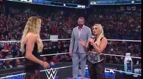 Stratton: When it's all said and done, you're gonna be just like you are outside of the ring alone.What’s that record 0-3?Charlotte: Is that why Kaiser is in my DMs?1 year today Tiffany Stratton and Charlotte Flair went off script in a heated segment
