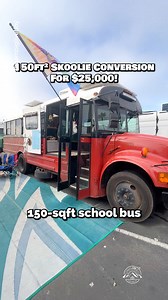 What do you think of the "Wayfinder" school bus conversion into a full-time home on the road for only $25,000?! Heidi, the owner (@wayfinderthebus) spent $3600 on this 1999 International 2800 Thomas bus in 2021 & spent another $21,400 converting it into her full-time tiny home on wheels! While this skoolie only gets 8mpg, it's all about the smiles per gallon, right? 😏 The skoolie is off-grid & equipped with 800W of solar power with 200AH batteries. It measures 28' in length on the exterior with