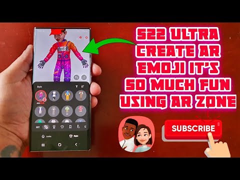 Samsung Galaxy S22 Ultra,S22,S22+ How To Create AR EMOJI Using the AR Emoji Studio it's So Much Fun