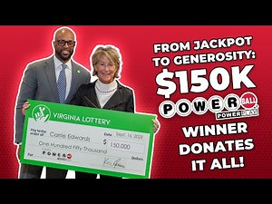 Virginia Lottery Winner Donates Entire $150,000 Prize!