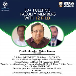 With 12 renowned Ph.D. holders, UIU has 50 faculty members in the CSE department. To evolve with technology, UIU offers you desired guidance. MSc and BSc in CSE Fall 2021 Admission Apply Online: https://admission.uiu.ac.bd/ Last Date of Application: August 20, 2021 #BScCSE #MScCSE #QuestForExcellence #UIU #UnitedInternationalUniversity | United International University