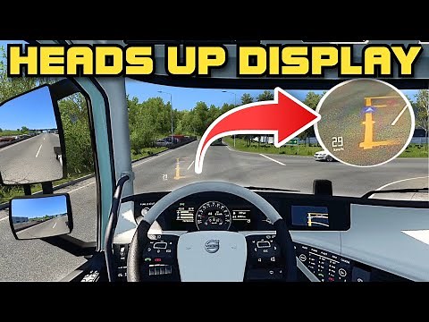 ETS2 - How to Get Heads-up Display (HUD Navigation + Speedometer Mod)