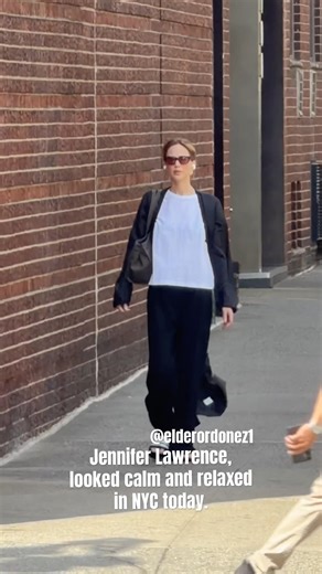 Jennifer Lawrence, The Hunger Games star, looked calm and relaxed in NYC today. #jenniferlawrence