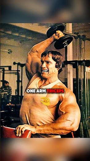 😏🥐Arnold's Best Golden Era Tricep Exercise... #bodybuilding #arnoldschwarzenegger