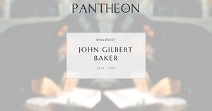 John Gilbert Baker Biography | Pantheon