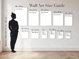 Wall Art Size Guide, Print Display Chart (JPG) - Etsy