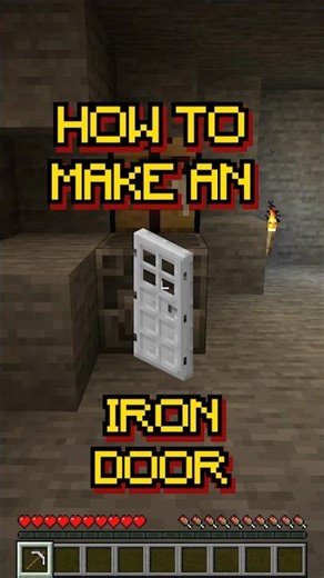 #shorts Minecraft: How to make an Iron Door